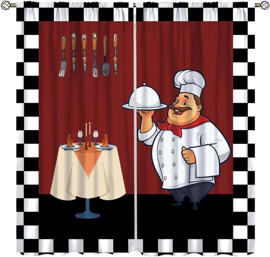 Home Cooking In French - Tirai Dapur Fat Chef, Tirai Jendela