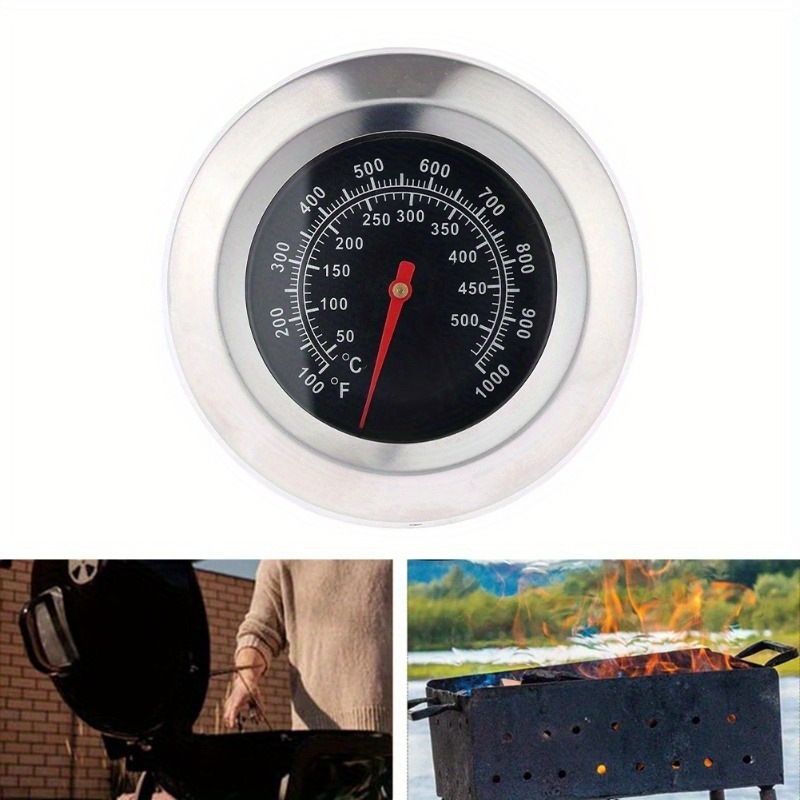 Home Cooking Food - Pengukur suhu panggangan BBQ, Stainless Steel,