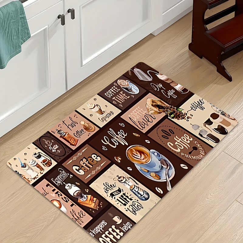 Home Made Cooking Quotes - Karpet Panjang Motif Kopi Multi Grid,