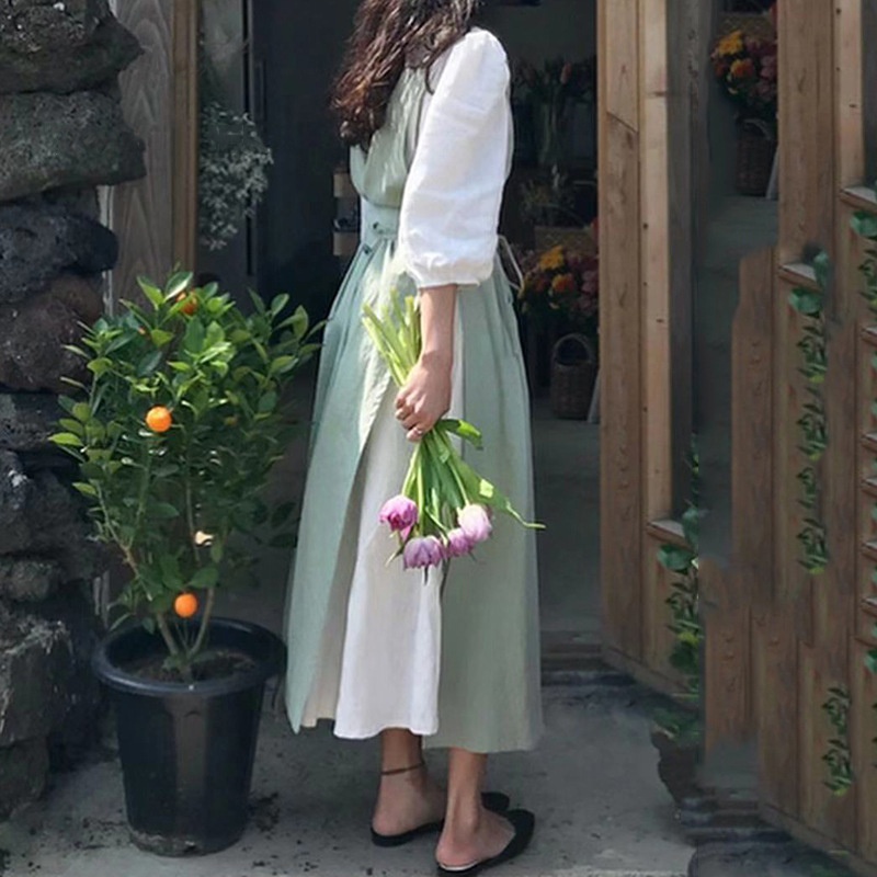 Celemek Katun dan Linen Toko B - Home Cooking In French ulasan dan harga