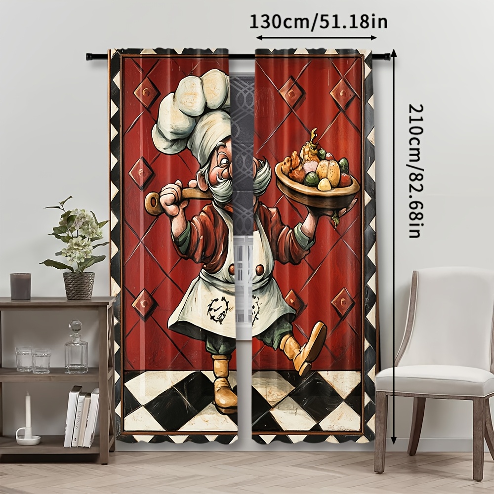 Tirai Kartun Koki Unik Sepasan - Home Cooking In French ulasan dan harga