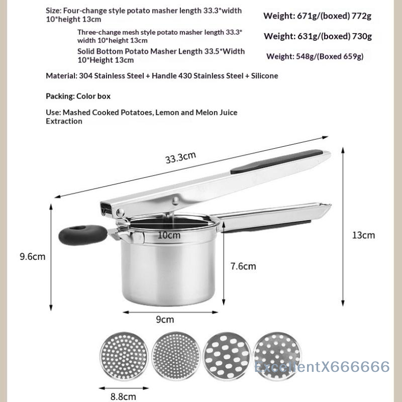 Alat Penghancur Kentang Stainl - Home Cooking Food ulasan dan harga